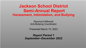 HIB report from March 15 cover page